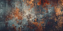 Grunge Background Texture In The Style Slate Grey And Chestnut Brown - Amazing Grunge Wallpaper Created With Generative AI Technology