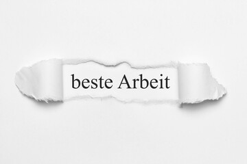 Canvas Print - beste Arbeit	