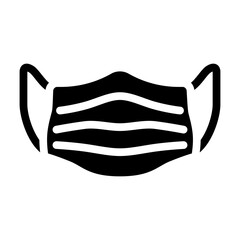 Naklejka na meble medical mask face glyph icon vector. medical mask face sign. isolated symbol illustration