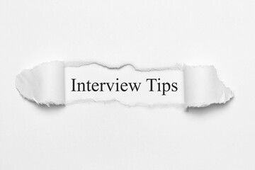 Poster - Interview Tips	