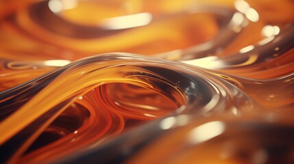 Poster - Generative AI Fluid and organic shapes producing an abstract and flowing background.