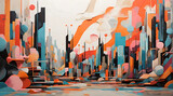 Fototapeta Nowy Jork - Abstract Background Design Generative AI