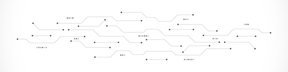 Poster - Circuit board texture with communication technology concept