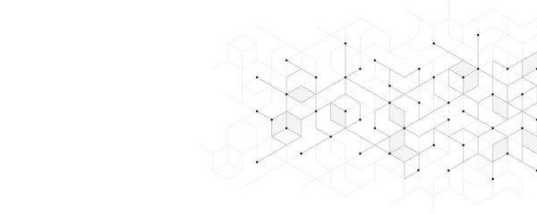 Wall Mural - abstract pattern with simple geometric figures and dots
