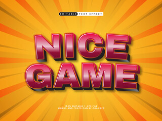 nice game editable text effect suitable for children and gaming