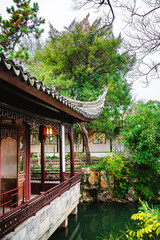 Wall Mural - Suzhou, China: Couple's retreat garden