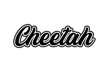cheetah word typography and text effects