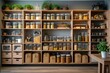 home storage area organize management home interior design pantry shelf and storage for store food and stuff in kitchen home design