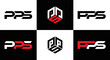 PPS set ,PPS logo. P P S design. White PPS letter. PPS, P P S letter logo design. Initial letter PPS letter logo set, linked circle uppercase monogram logo. P P S letter logo vector design.	

