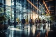 © duyina1990 - Business professionals walking in a modern office building