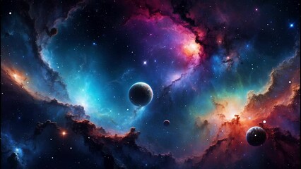 Wall Mural - planet in space
created with some elements made with generative AI