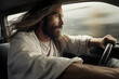 © Mykhaylo - Jesus driving car