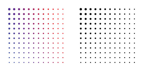 Halftone pattern design with a modern concept| premium vector