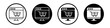 Online sales icon set. Internet trade and retail shop vector symbol in a black filled and outlined style. Digital commerce and purchase sign.