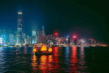 Wall Mural - Beautiful Victoria Harbor Hong Kong