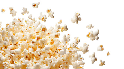 Wall Mural - Flying delicious popcorn cut out