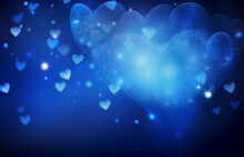 Dreamy Blue Heart Bokeh

