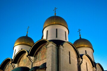 Wall Mural - Architecture of Moscow Kremlin. Color photo.
