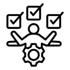 Canvas Print - Project Management Icon