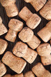 © Dasha Petrenko - Dated wine bottle corks on the wooden background