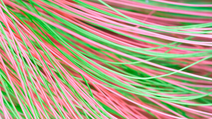 Aufkleber - synthetic textile thread,  thread at industrial weaving manufacturing machine,  textile fabric production industrial concept background