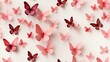 Seamless butterfly abstract pattern earthy color