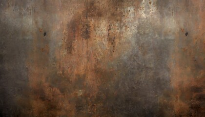 Poster - decayed and distressed metallic texture with a rusty weathered surface