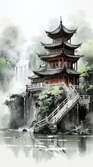 Wall Mural - chinese temple