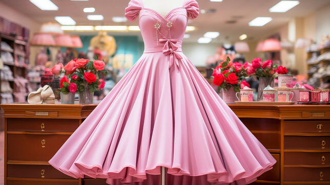 Pastel Barbie Boutique.  Retro Chic Wardrobe..