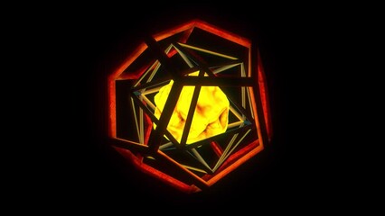 Luminous core inside a geometry