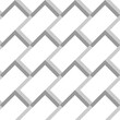 © funkyplayer - Repeated grey angle brackets and white rectangles background. Seamless pattern design. Chevrons abstract. Checkered ornament. Image with checks. Modern flooring motif. Zigzag lines wallpaper. Vector