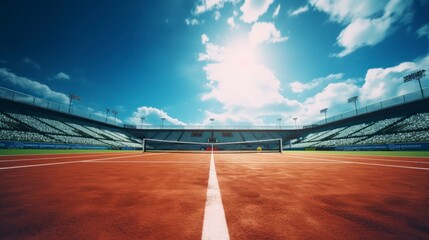 Wall Mural - Sports Olympic games tennis court background