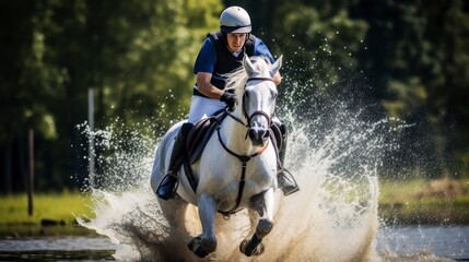 Wall Mural - Sports Olympic games riding horse background