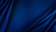navy blue silk satin silky shiny fabric dark luxury background with space for design banner wide long panoramic template empty flat lay top view table beautiful elegant birthday christmas