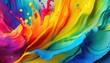 © Katherine - dynamic ad portrait vibrant paint splash wallpaper for desktop mobile