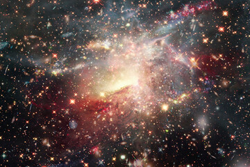 Wall Mural - amazing galaxy view and stars. the elements of this image furnished by nasa.