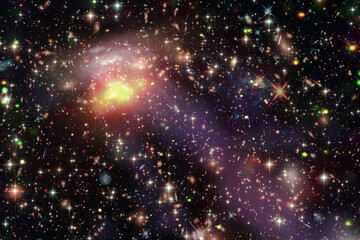 Wall Mural - amazing galaxy view and stars. the elements of this image furnished by nasa.