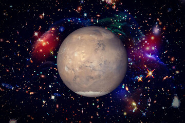 Wall Mural - solar system. fourth planet. mars. the elements of this image furnished by nasa.