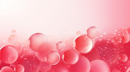 Gradient red graphic decorated with small floating bubbles. The graphical style adds a touch of sophistication. This makes it suitable for various design applications. Lively and stylish background