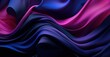 Gradient Blue and Purple Abstract 3D Wavy Background
