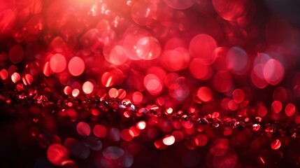 Wall Mural - red christmas sand powder and sprinkles for a holiday celebration like christmas new year. shiny lig