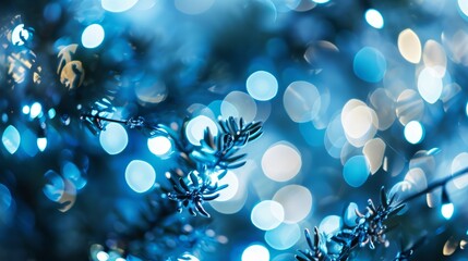 Wall Mural - blue ice winter sand powder and sprinkles for a holiday celebration like christmas new year. shiny l