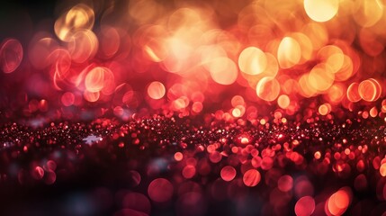 Wall Mural - red christmas sand powder and sprinkles for a holiday celebration like christmas new year. shiny lig