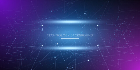 Wall Mural - Abstract background structure circuit computer technology