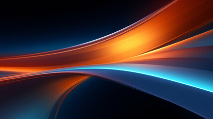 Wall Mural - three-dimensional luminous curve background, abstract future technology graphic poster ppt backgroun