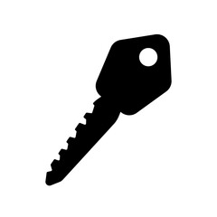 Wall Mural - Access key silhouette flat icon for apps and websites