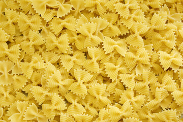 Wall Mural - Farfalle (bow ties or butterflies) pasta background