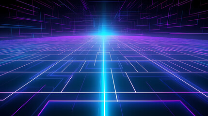Wall Mural - Technology abstract graphic poster web page PPT background, technology background