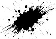 Ink brush splatter effect