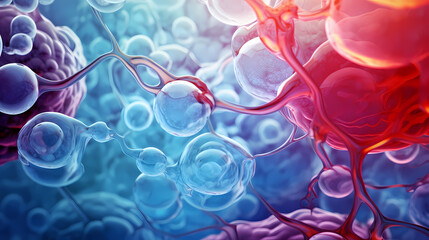 Wall Mural - Technology abstract graphic poster web page PPT background, technology background